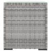 vidaXL Table d'appoint gris 40x37x40,5 cm poly rotin et verre tremp&eacute;