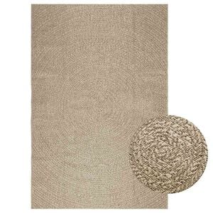 vidaXL Tapis ZIZUR beige 160x230 cm aspect de jute int&eacute;rieur ext&eacute;rieur