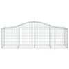 vidaXL Paniers &agrave; gabions arqu&eacute;s 6 pcs 200x50x60/80 cm Fer galvanis&eacute;