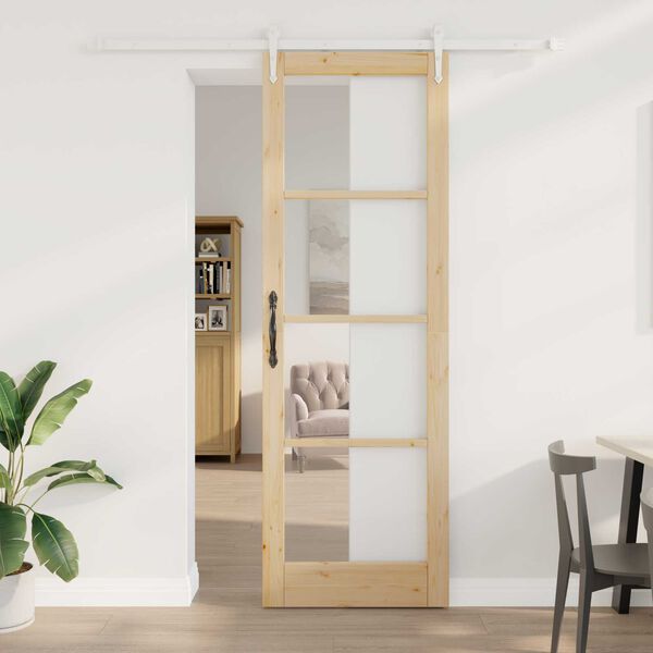 vidaXL Porte coulissante Naturel 78 x 232 cm