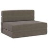 vidaXL Canap&eacute;-lit pliable Gris clair 100 x 80 x 60 cm Tissu