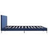 vidaXL Cadre de lit sans matelas bleu tissu 180x200 cm