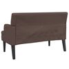 vidaXL Banc avec dossier marron 112x65,5x75 cm similicuir