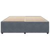 vidaXL Cadre de lit sans matelas gris foncé 200x200 cm velours