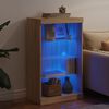 vidaXL Buffet avec lumi&egrave;res LED ch&ecirc;ne sonoma 60,5x37x100 cm