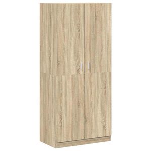 vidaXL Garde-robe Ch&ecirc;ne sonoma 90x52x200 cm Bois d&rsquo;ing&eacute;nierie