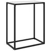vidaXL Table console Blanc 60x35x75 cm Verre tremp&eacute;