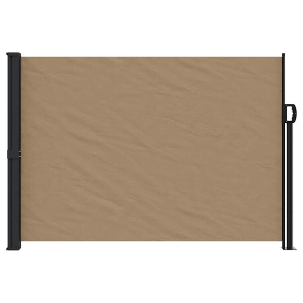 vidaXL Auvent latéral rétractable taupe 140x500 cm