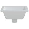 vidaXL &Eacute;vier de salle de bain blanc rectangulaire c&eacute;ramique