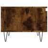 vidaXL Tables basses 2 pcs chêne fumé 50x46x35 cm bois d'ingénierie
