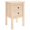 vidaXL Table de chevet 40x35x61,5 cm Bois de pin massif