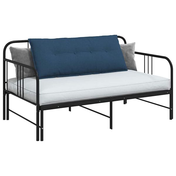 vidaXL Coussin de Dos Bleu 120 x 19 x 50 cm tissu