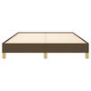 vidaXL Cadre de lit sans matelas marron foncé 140x190 cm tissu