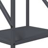 vidaXL Portant de bois chauffage anthracite 34x25x100 cm
