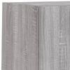 vidaXL Unit&eacute;s murales TV avec LED 4 pcs gris sonoma bois d'ing&eacute;nierie