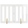 vidaXL Cl&ocirc;ture pliable pour animaux 2 pcs Blanc Brillant