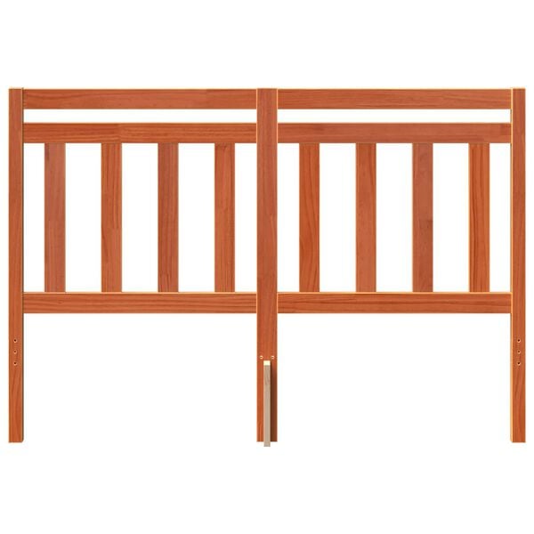 vidaXL T&ecirc;te de lit avec t&ecirc;te de lit Cire marron 145,5 x 100 cm