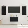 vidaXL Ensemble meuble TV 3 pcs Ch&ecirc;ne noir Bois d'ing&eacute;nierie