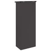 vidaXL Bo&icirc;te de d&eacute;p&ocirc;t de colis Noir 44,5 x 29 x 110,5 cm Acier