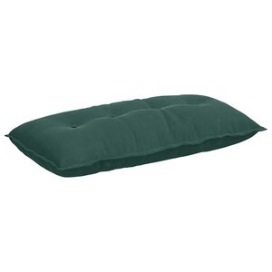 vidaXL Coussin de Dos Vert fonc&eacute; 100 x 50 cm Tissu en velours c&ocirc;tel&eacute;