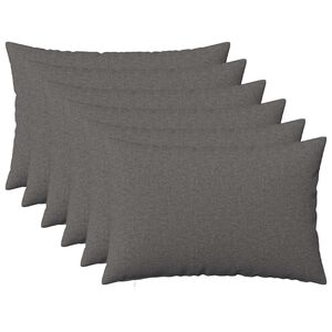 vidaXL Coussin avec oreiller HEERLEN 6 pi&egrave;ces Gris clair Tissu