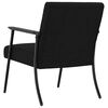 vidaXL fauteuil Noir 59 x 75 x 78 cm tissu