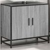 vidaXL Armoire de lavabo de salle de bain sonoma gris 65x33x60 cm