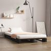 vidaXL Lit de palette sans matelas noir bois massif