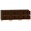 vidaXL Buffets 3 pcs ch&ecirc;ne marron 60x35x70 cm bois d'ing&eacute;nierie