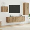 vidaXL Meuble TV Montage mural 4 pcs Ch&ecirc;ne artisanal Bois d'ing&eacute;nierie