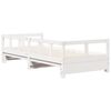 vidaXL Lit de jour sans matelas blanc 90x190 cm bois de pin massif