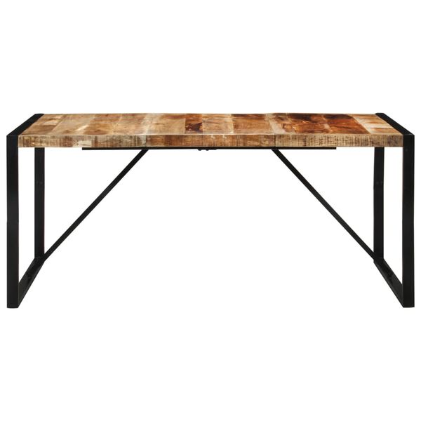 vidaXL Table à dîner 175x90x76 cm bois de manguier massif brut