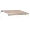 vidaXL Auvent R&eacute;tractable Beige 300 x 200 cm tissu