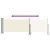 vidaXL Auvent lat&eacute;ral r&eacute;tractable de patio 80x300 cm Cr&egrave;me