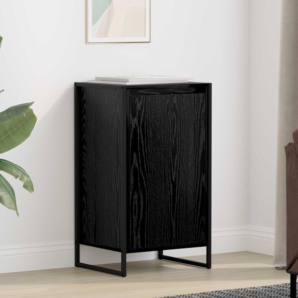vidaXL Buffet Ch&ecirc;ne noir 43 x 36 x 75,5 cm Bois d'ing&eacute;nierie
