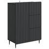 vidaXL Buffet Noir 66 x 34,5 x 91,5 cm Bois d'ing&eacute;nierie