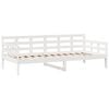 vidaXL Lit de jour et tiroirs sans matelas blanc 80x200 cm bois massif
