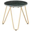vidaXL Table basse Vert 40x40x40 cm Pierre véritable et texture marbre