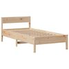 vidaXL Lit bibliothèque sans matelas 75x190 cm bois de pin massif