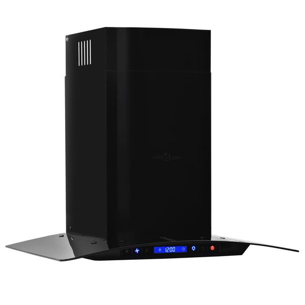 vidaXL Hotte murale Acier inoxydable 756 m³/h 60 cm Noir