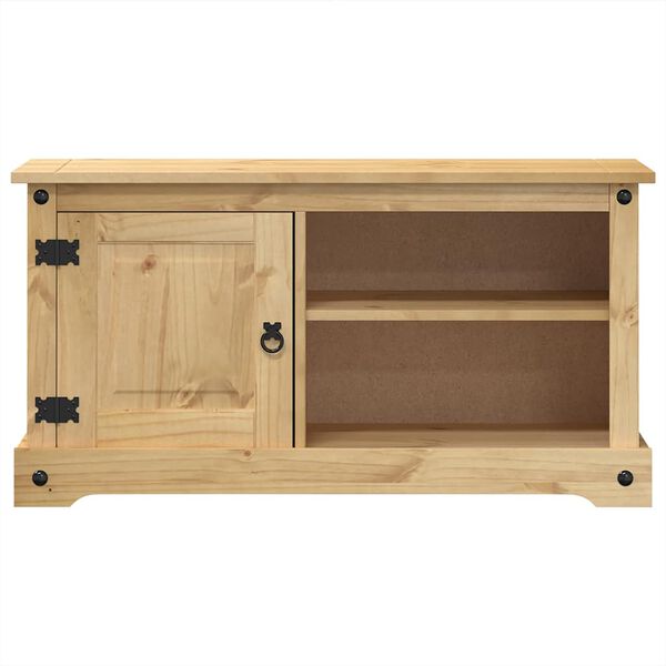 vidaXL Meuble TV Corona 100x40x52 cm bois de pin massif