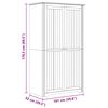 vidaXL Armoire BODO Marron miel 53,5 x 99 x 173 cm Bois d'ing&eacute;nierie
