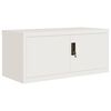 vidaXL Classeur blanc 90x40x110 cm acier