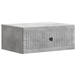 vidaXL Cabinet de chevet avec tiroir Gris b&eacute;ton 49 x 34,5 x 20 cm