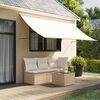 vidaXL Auvent r&eacute;tractable cr&egrave;me 300x150 m tissu et acier