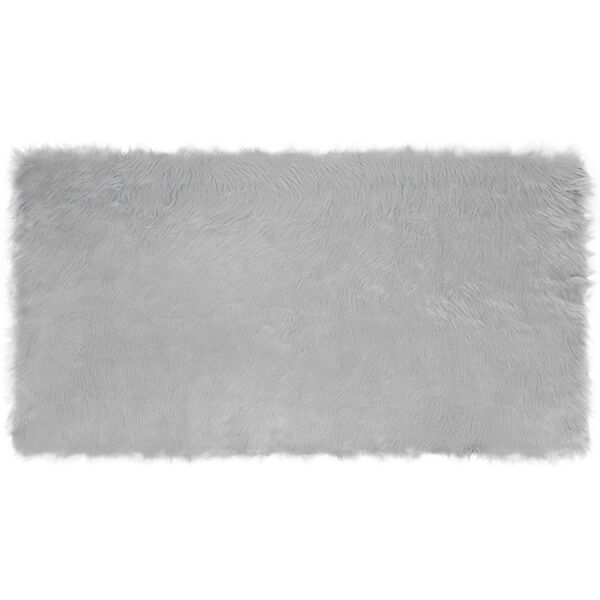 vidaXL Tapis en fausse Tafalla Gris 80 x 150 cm Polyester