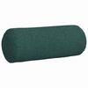 vidaXL Coussins d'accent 2 pcs Vert fonc&eacute; &Oslash; 15 x 40 cm tissu