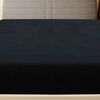 vidaXL Draps-housses Jersey 2 pcs Noir 90x200 cm Coton