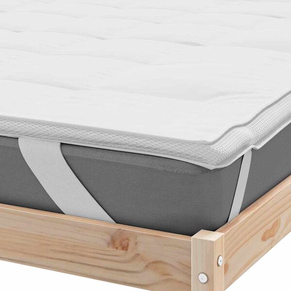 vidaXL Prot&egrave;ge-matelas blanc 200x200 cm