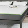 vidaXL Matelas Blanc et Gris 140 x 190 cm Tissu jacquard